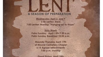 Lenten flyer